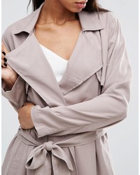 Женский серый плащ от Pepe Jeans