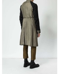 Мужской серый плащ от Ann Demeulemeester