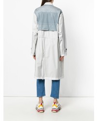 Женский серый плащ от JULIEN DAVID