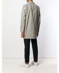 Мужской серый плащ от Herno