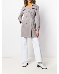 Женский серый плащ от Herno