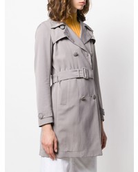 Женский серый плащ от Herno