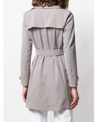 Женский серый плащ от Herno