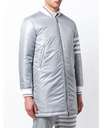 Мужской серый пуховик от Thom Browne