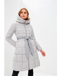 Женский серый пуховик от Clasna