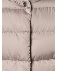 Женский серый пуховик от Herno