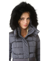 Женский серый пуховик от ADD