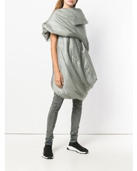 Женский серый пуховик от Rick Owens DRKSHDW