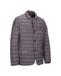 Мужской серый пуховик от Geox