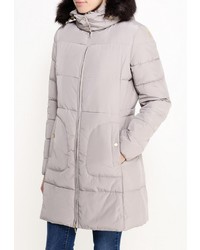 Женский серый пуховик от Geox