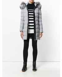 Женский серый пуховик от Mackage