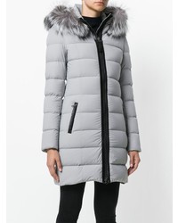 Женский серый пуховик от Mackage