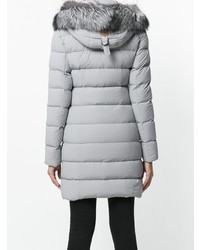 Женский серый пуховик от Mackage