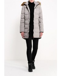 Женский серый пуховик от Luhta