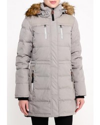 Женский серый пуховик от Luhta