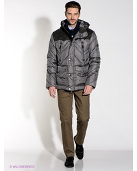 Мужской серый пуховик от Odri