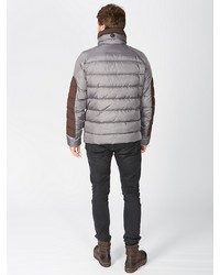 Мужской серый пуховик от Odri