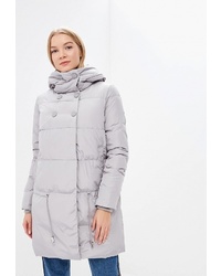 Женский серый пуховик от Tom Farr