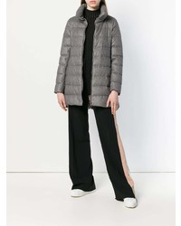 Женский серый пуховик от Herno