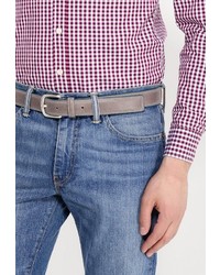 Мужской серый ремень от Bata