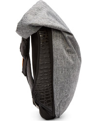 Мужской серый рюкзак из плотной ткани