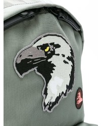 Мужской серый рюкзак с вышивкой от Lanvin