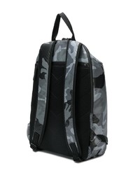 Мужской серый рюкзак с камуфляжным принтом от Diesel