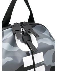 Мужской серый рюкзак с камуфляжным принтом от Diesel
