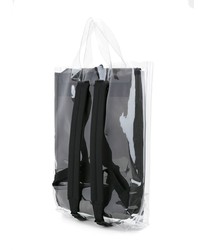 Мужской серый рюкзак с камуфляжным принтом от Yohji Yamamoto