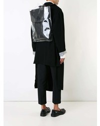 Мужской серый рюкзак с камуфляжным принтом от Yohji Yamamoto