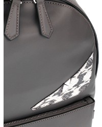 Мужской серый рюкзак с принтом от Fendi