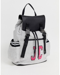 Женский серый рюкзак с принтом от Juicy Couture