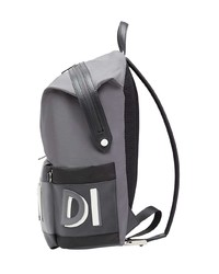 Мужской серый рюкзак с принтом от Fendi