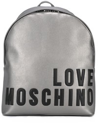 Женский серый рюкзак от Love Moschino