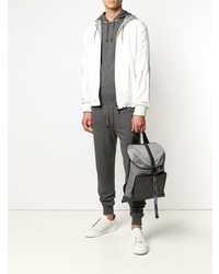 Мужской серый рюкзак от Ermenegildo Zegna