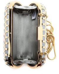 Серый сатиновый клатч от Inge Christopher