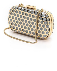 Серый сатиновый клатч от Inge Christopher