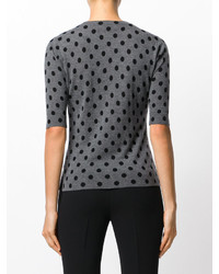 Женский серый свитер в горошек от Steffen Schraut