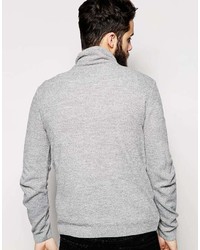 Мужской серый свитер на молнии от Asos