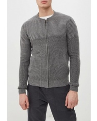 Мужской серый свитер на молнии от Fresh Brand