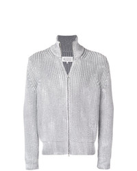 Мужской серый свитер на молнии от Maison Margiela