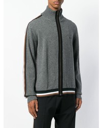 Мужской серый свитер на молнии от N°21