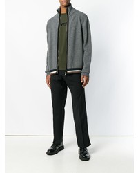 Мужской серый свитер на молнии от N°21