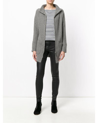 Женский серый свитер на молнии от Fabiana Filippi