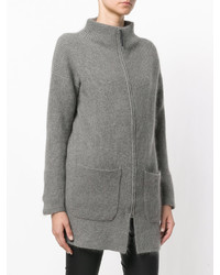 Женский серый свитер на молнии от Fabiana Filippi