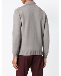 Мужской серый свитер на молнии от Altea