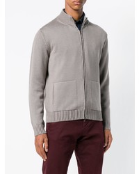 Мужской серый свитер на молнии от Altea