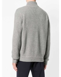 Мужской серый свитер на молнии от Polo Ralph Lauren