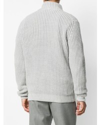 Мужской серый свитер на молнии от Iris von Arnim