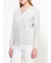 Женский серый свитер с v-образным вырезом от Dorothy Perkins